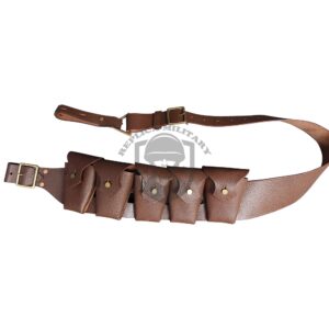 Reproduction British P1903 leather five Pocket Bandolier