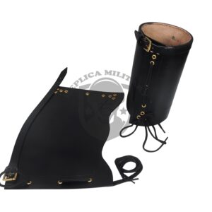 British Zulu War Black leather gaiters (Reproduction)