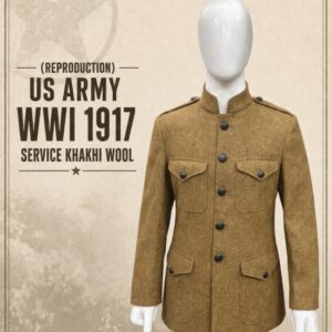 (REPRODUCTION) US Army WWI 1917 Service Khakhi wool coat or Tunic