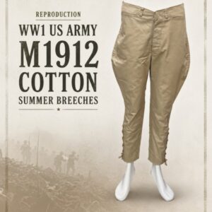 Home 10 Reproduction WW1 US Army M1912 Cotton Summer Breeches