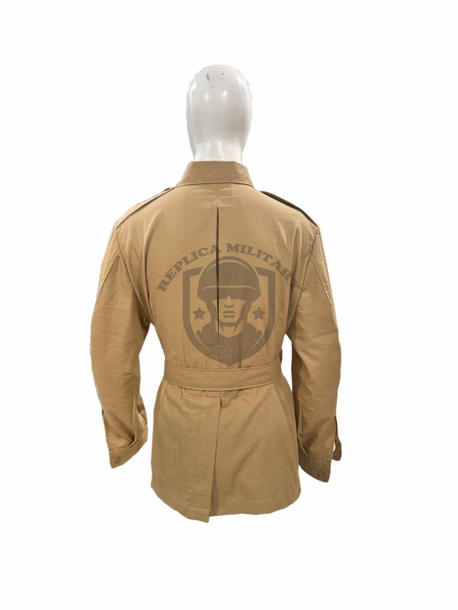 WW2 Reproduction British Army Belted Bush Jacket – Aertex 7 WW2 Reproduction British Army Belted Bush Jacket – Aertex - Image 7