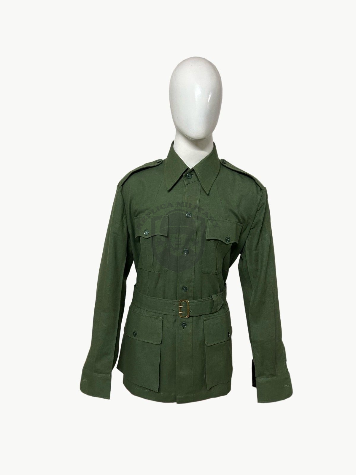 WW2 Reproduction British Army Belted Bush Jacket – Aertex 1 WW2 Reproduction British Army Belted Bush Jacket – Aertex
