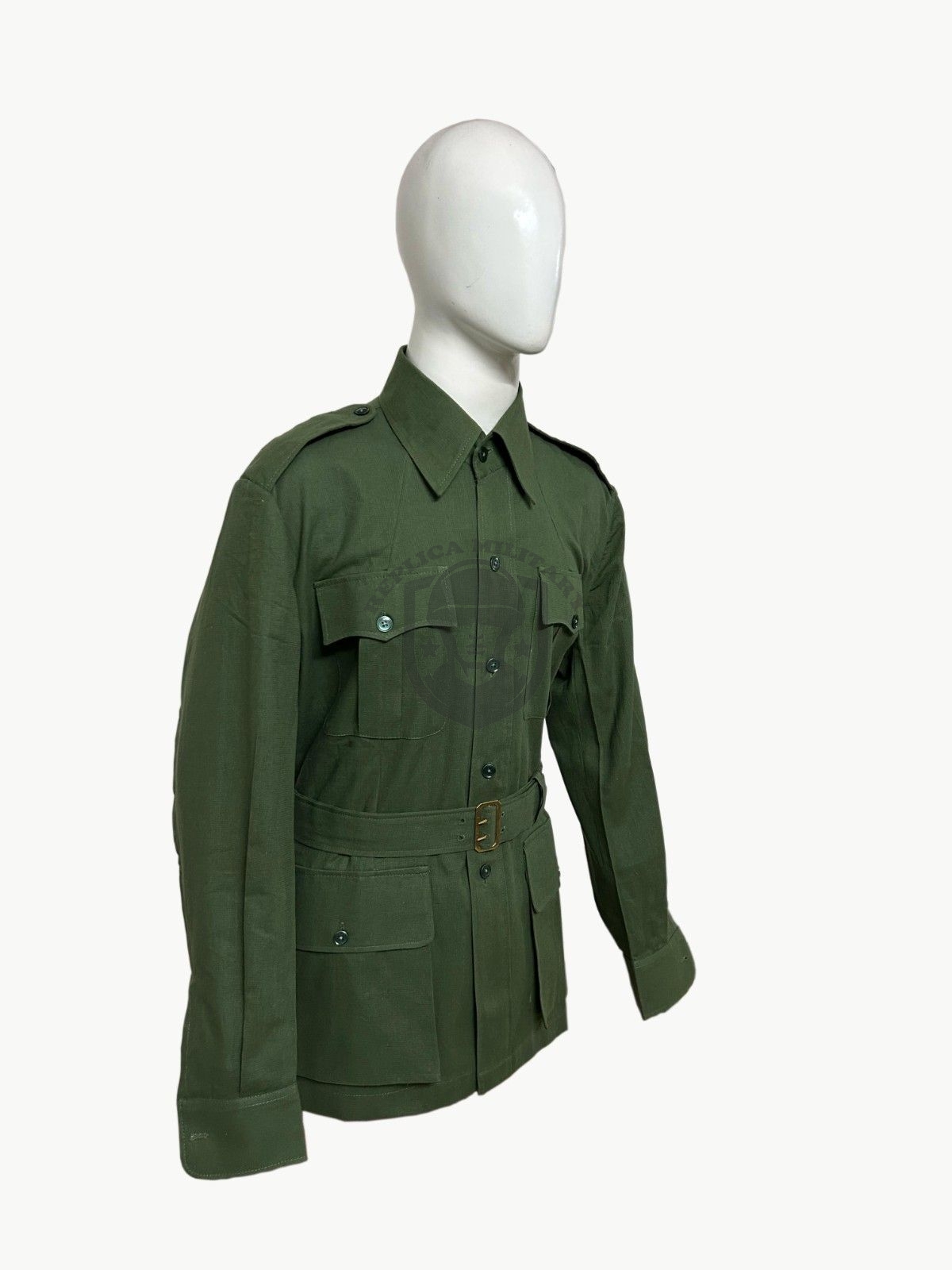 WW2 Reproduction British Army Belted Bush Jacket – Aertex 2 WW2 Reproduction British Army Belted Bush Jacket – Aertex - Image 2