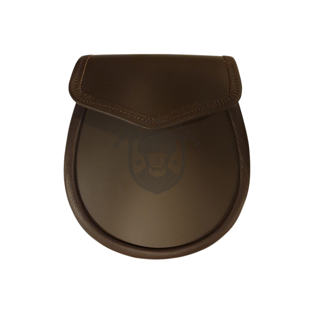 (REPRODUCTION) Brown leather Sporran 3 (REPRODUCTION) Brown leather Sporran - Image 3