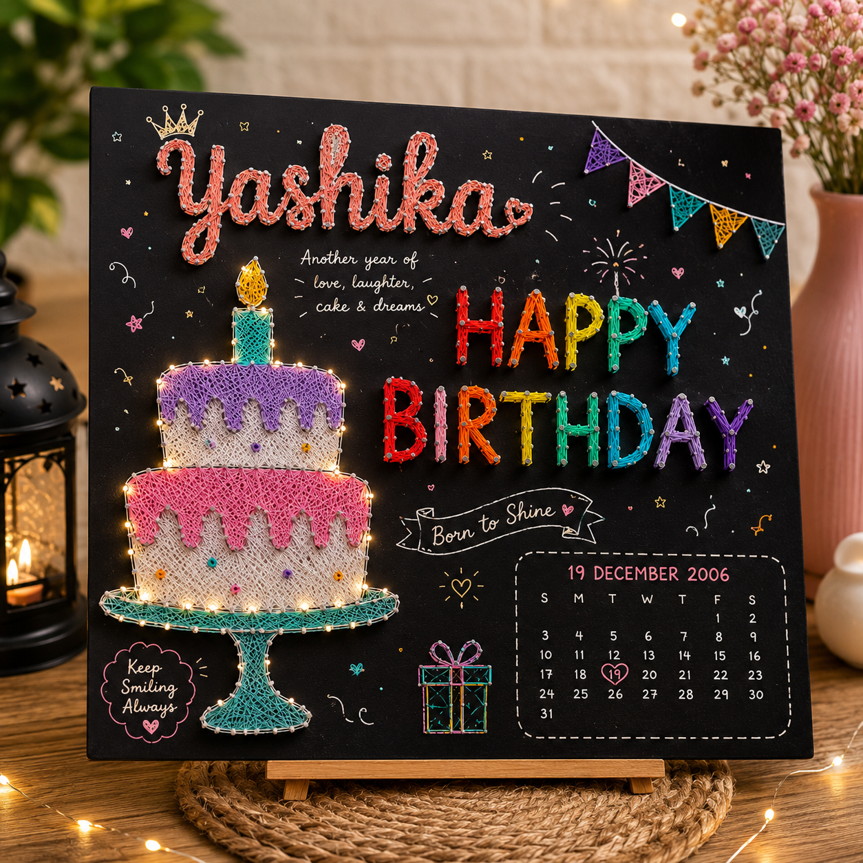Birthday Memories String Art