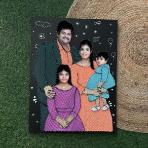 Family Portrait String Art