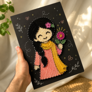 Flower Girl Thread Art