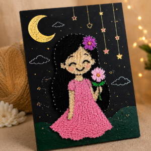 Moonlit Blossom String Art