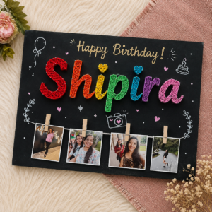 Personalized Birthday Memories String Art Photo Frame