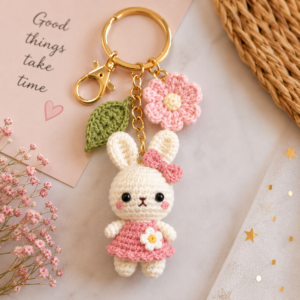 Cute Handmade Crochet Keychain