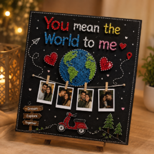 Our Little World Photo String Art